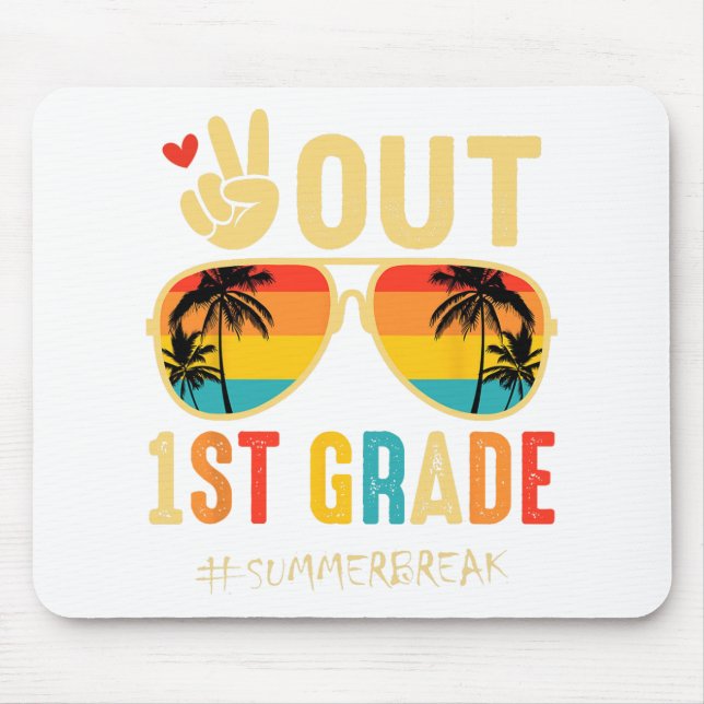 Abschluss der 1. Klasse am letzten Schultag Mousepad (Vorne)