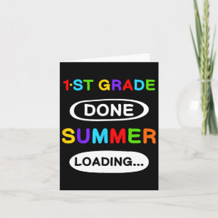 Abschluss der 1. Klasse Fertige Sommerladung Karte