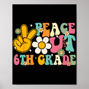 Abschluss der 6. Klasse am letzten Schultag Groovy Poster