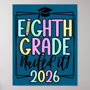 Abschluss der 8. Klasse 2026 an der Mittelschule Poster