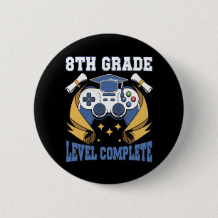 Abschluss der 8. Klasse Gaming Gamer Abschluss Button