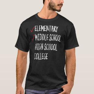 Abschluss der achten Klasse Mittelschule Abschluss T-Shirt