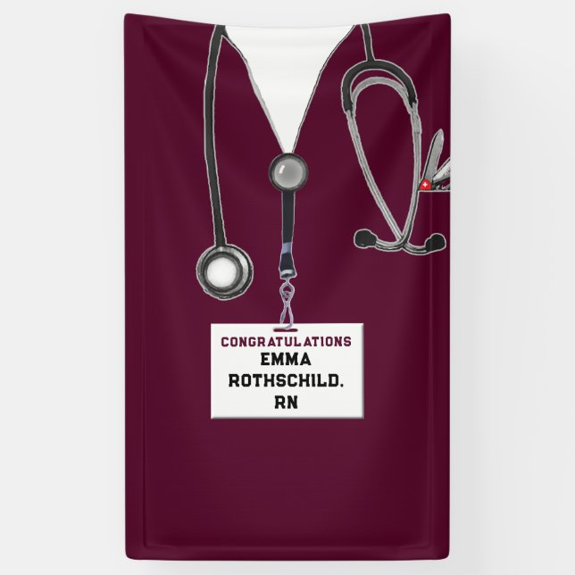 Abschluss der Creative Nursing School Banner (Vertikal)