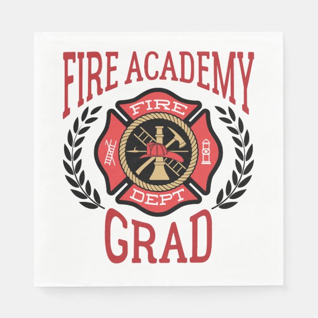 Abschluss der Feuerakademie Grad Serviette (Vorderseite)