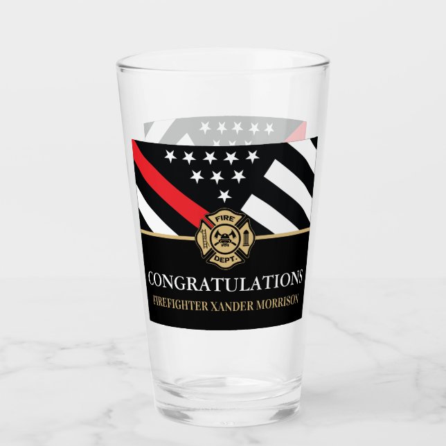 Abschluss der Feuerwehrakademie der Roten Linie Glas (Vorderseite)