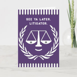 Abschluss der Funny Law School Karte