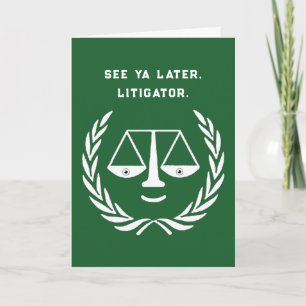 Abschluss der Funny Law School Karte