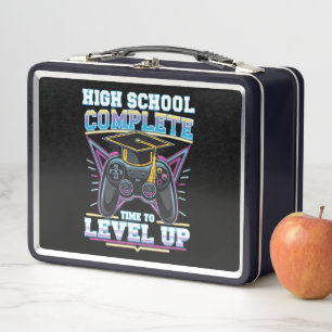 Abschluss der High School Gamer Gaming Abschlussfe Metall Brotdose