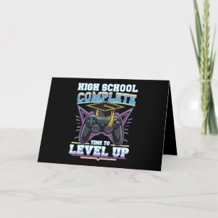 Abschluss der High School Vollständiger Gamer Gami Dankeskarte