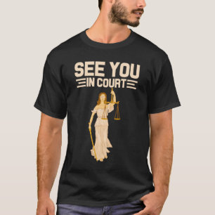 Abschluss der Jurastube Prüfung Student Anwältin S T-Shirt