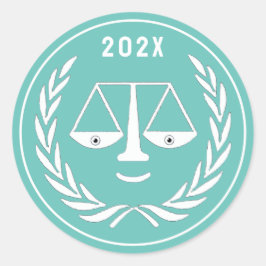 Abschluss der Juristischen Fakultät 2025 Runder Aufkleber