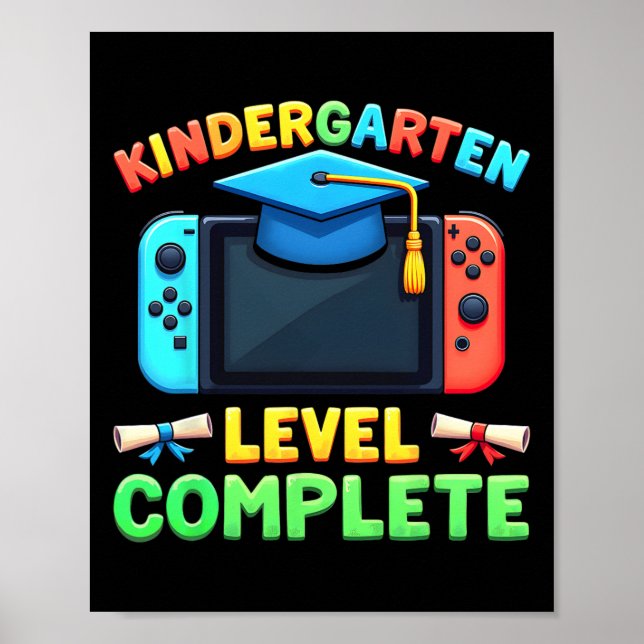 Abschluss der Kindergartenstufe Cl 2025 Junge Poster (Vorne)
