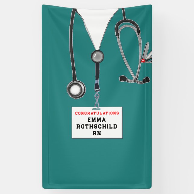 Abschluss der Krankenpflege Banner (Vertikal)