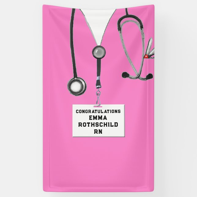 Abschluss der Krankenpflege Banner (Vertikal)