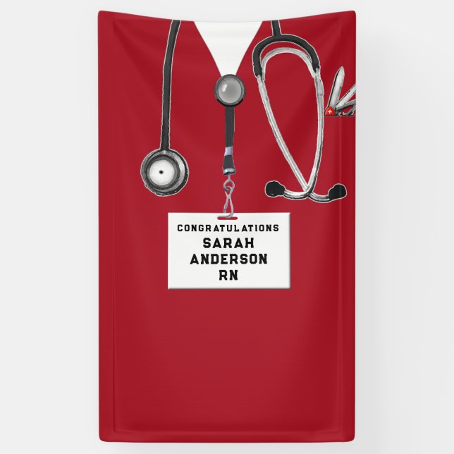 Abschluss der Krankenpflege Banner (Vertikal)