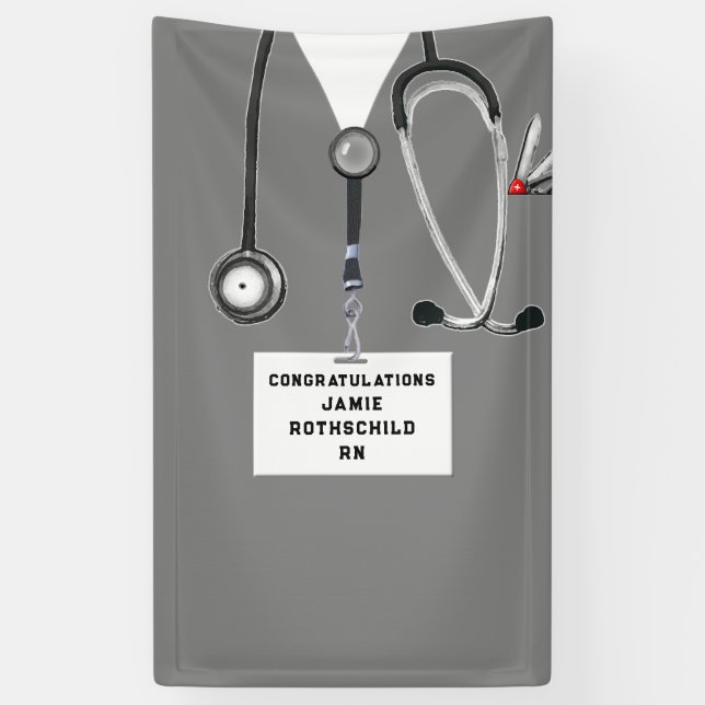 Abschluss der Krankenpflege Banner (Vertikal)
