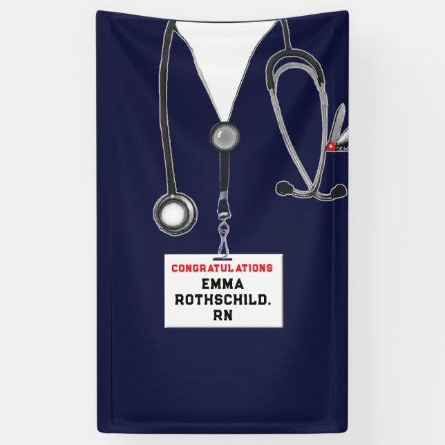 Abschluss der Krankenpflege Banner (Vertikal)