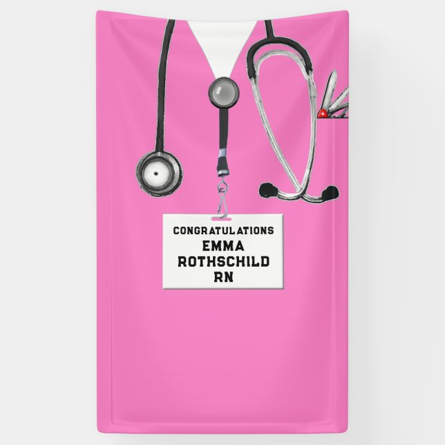 Abschluss der Krankenpflege Banner (Vertikal)