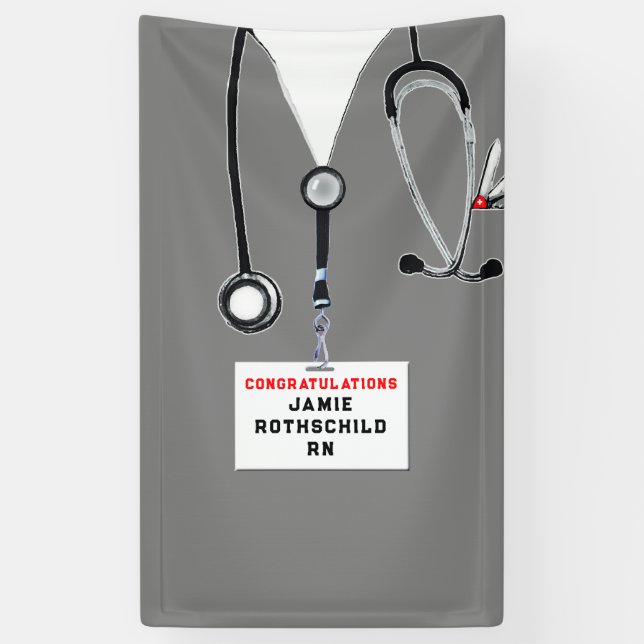 Abschluss der Krankenpflege Banner (Vertikal)