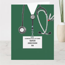 Abschluss der Krankenpflege Karte