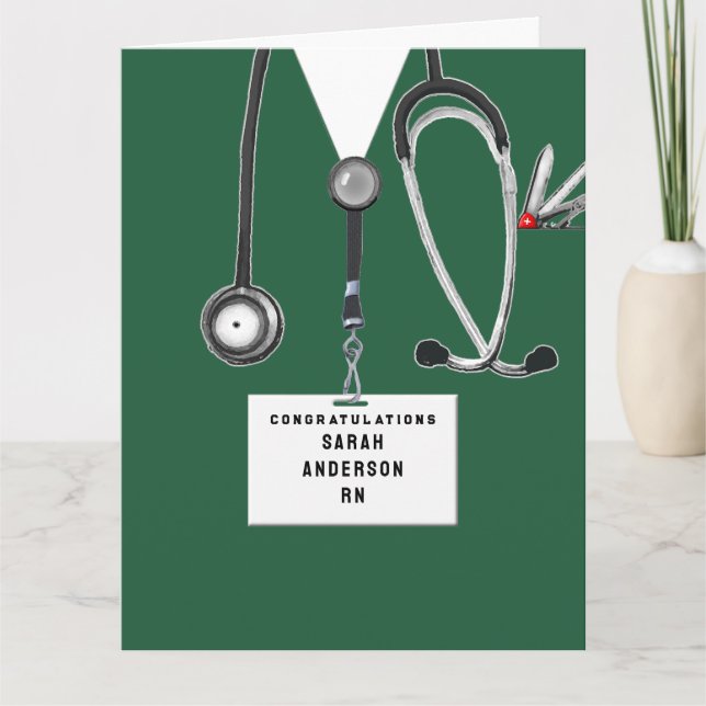 Abschluss der Krankenpflege Karte (Vorderseite)