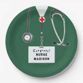 Abschluss der Krankenpflege Pappteller