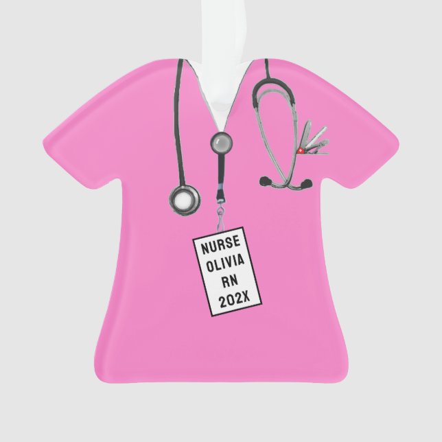 Abschluss der Krankenpflegerschule Ornament (Vorderseite)