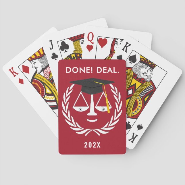 Abschluss der Law School Spielkarten (Rückseite)