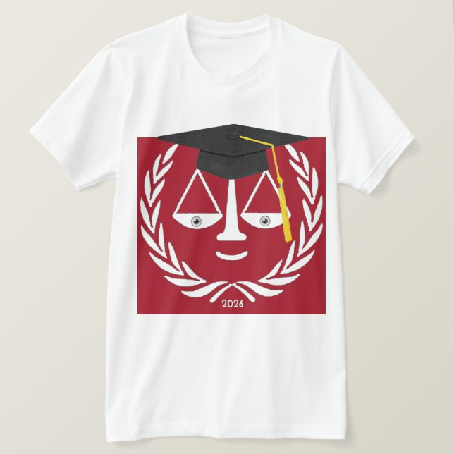 Abschluss der Law School T-Shirt (Design vorne)