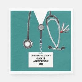 Abschluss der Medizinschule Napkins Serviette