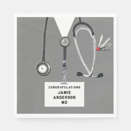 Abschluss der Medizinschule Napkins Serviette
