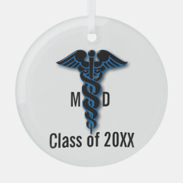 Abschluss der Medizinschule Ornament Aus Glas