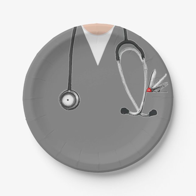 Abschluss der Medizinschule Pappteller (Vorderseite)