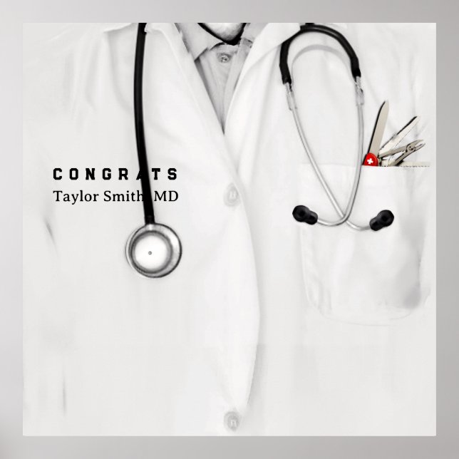 Abschluss der Medizinschule Poster (Vorne)