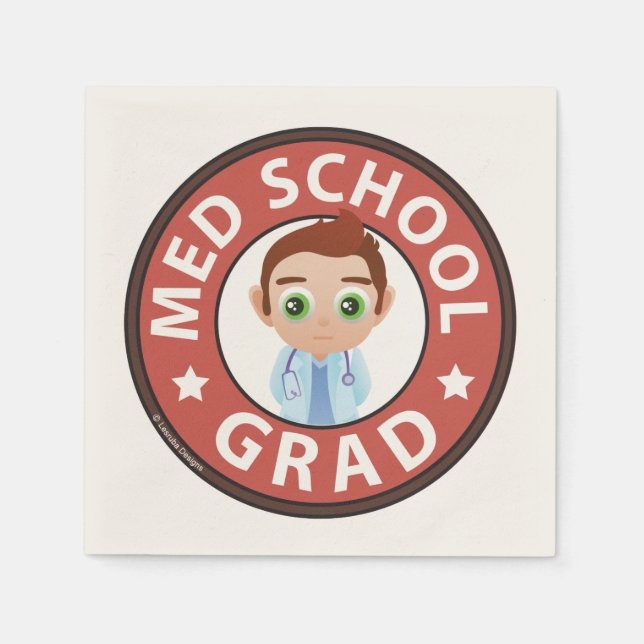 Abschluss der Medizinschule Serviette (Vorderseite)