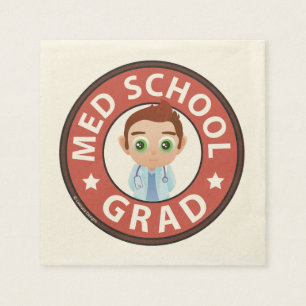 Abschluss der Medizinschule Serviette