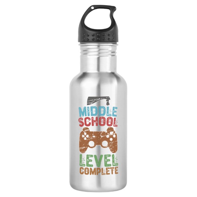 Abschluss der Mittelschule - Abschluss Edelstahlflasche (Vorderseite)