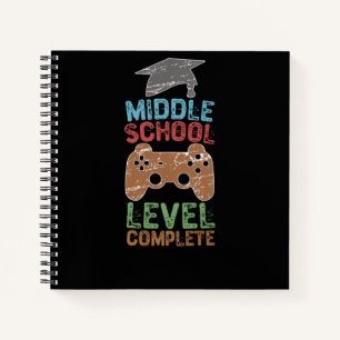 Abschluss der Mittelschule - Abschluss Notizbuch