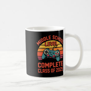Abschluss der Mittelschule Cl von 2025 Gamer-Stil Kaffeetasse