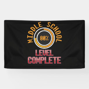 Abschluss der Mittelstufe 8. Stufe abgeschlossen Banner