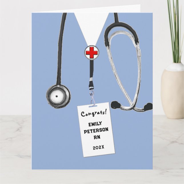 Abschluss der personalisierten Krankenpflege Karte (Vorderseite)
