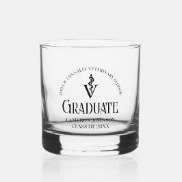 Abschluss der personalisierten Veterinärschule Whiskyglas