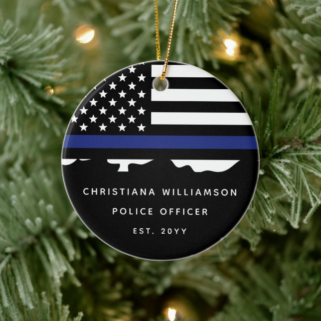 Abschluss der Polizeiakademie für Zollpolizei Keramik Ornament (Baum)