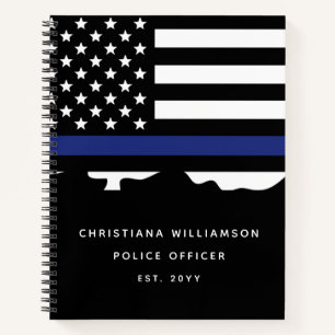 Abschluss der Polizeiakademie für Zollpolizei Notizbuch