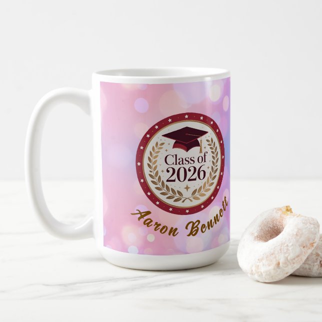 Abschluss der Purple Class 2026  Kaffeetasse (Mit Donut)