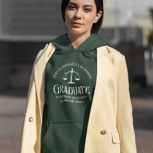 Abschluss der Schule für grünes Recht Hoodie