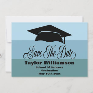 Abschluss der Schule Save the Date Schulklaps Mode