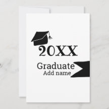 Abschluss der Stufe 20XX mit schlichter minimaler 