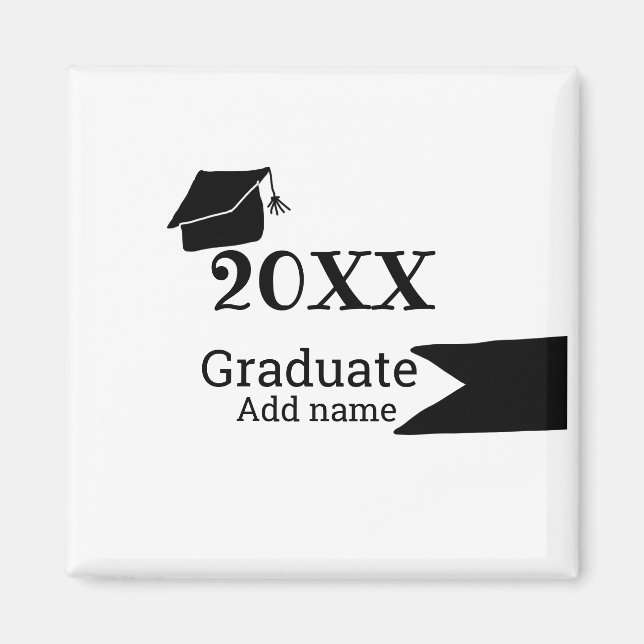 Abschluss der Stufe 20XX mit schlichter minimaler  Magnet (Vorne)