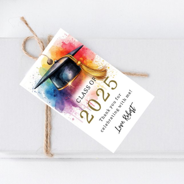 Abschluss der Wasserfarbe 2025 Geschenkanhänger (Von Creator hochgeladen)